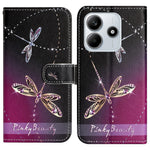 For Xiaomi Redmi Note 14 5G Case Pattern Print PU Leather Wallet Phone Cover Cross Texture