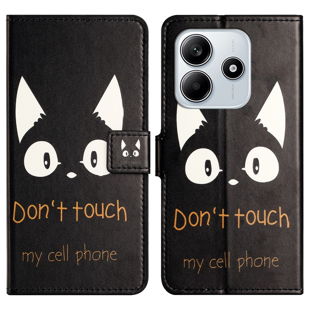 For Xiaomi Redmi Note 14 5G Case Pattern Print PU Leather Wallet Phone Cover