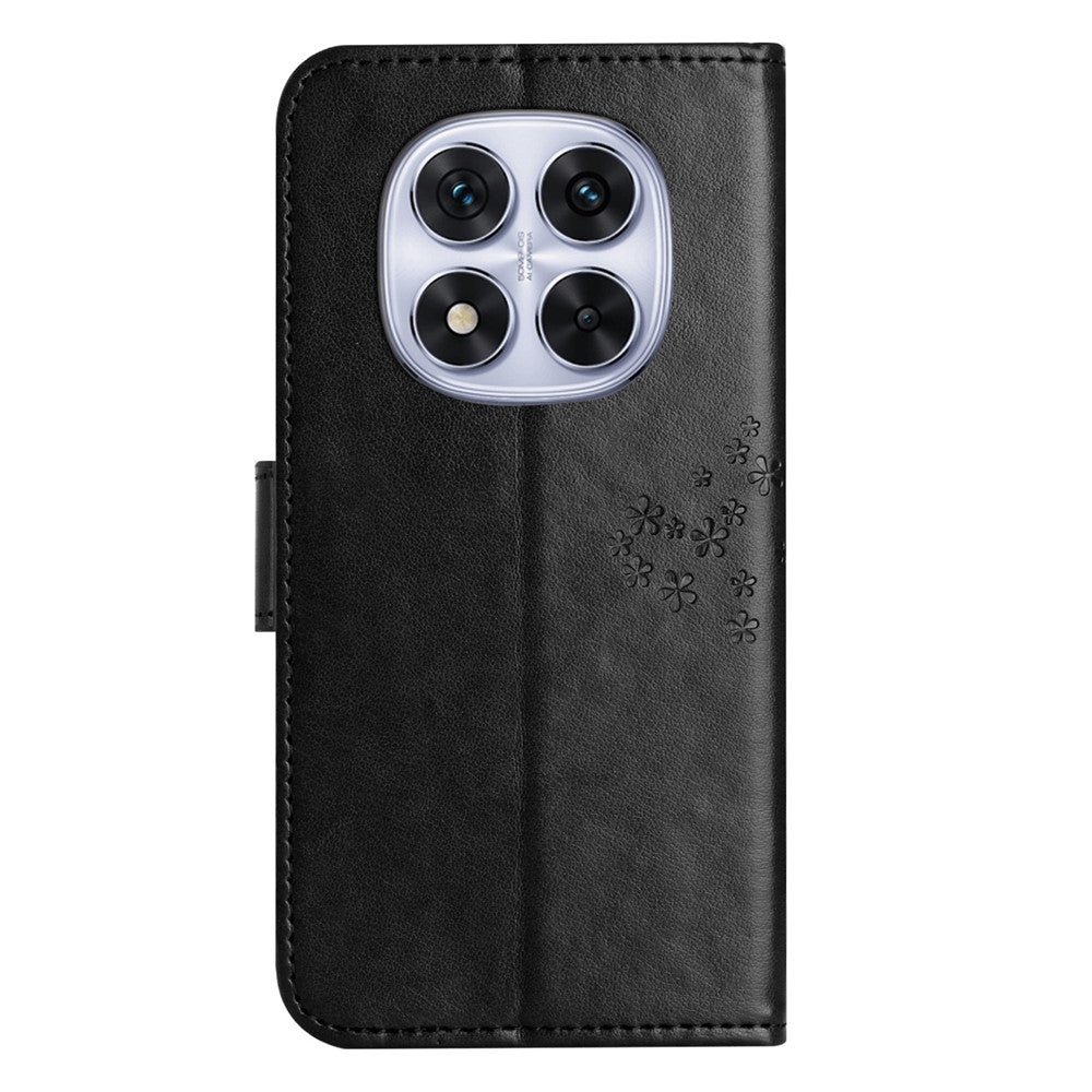 For Xiaomi Redmi Note 14 Pro+ 5G / Note 14 Pro 5G / Poco X7 5G Case PU Leather Owl Tree Imprinted Wallet Phone Cover