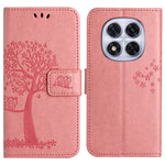 For Xiaomi Redmi Note 14 Pro+ 5G / Note 14 Pro 5G / Poco X7 5G Case PU Leather Owl Tree Imprinted Wallet Phone Cover