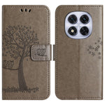 For Xiaomi Redmi Note 14 Pro+ 5G / Note 14 Pro 5G / Poco X7 5G Case PU Leather Owl Tree Imprinted Wallet Phone Cover
