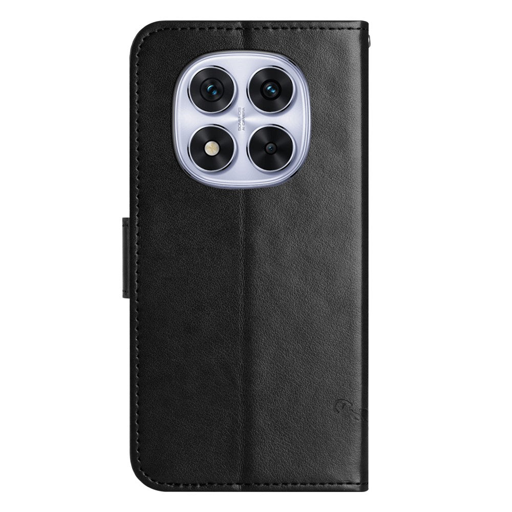 For Xiaomi Redmi Note 14 Pro+ 5G / Note 14 Pro 5G / Poco X7 5G Case Wallet Stand Imprinted Butterfly Flower PU Leather Phone Cover