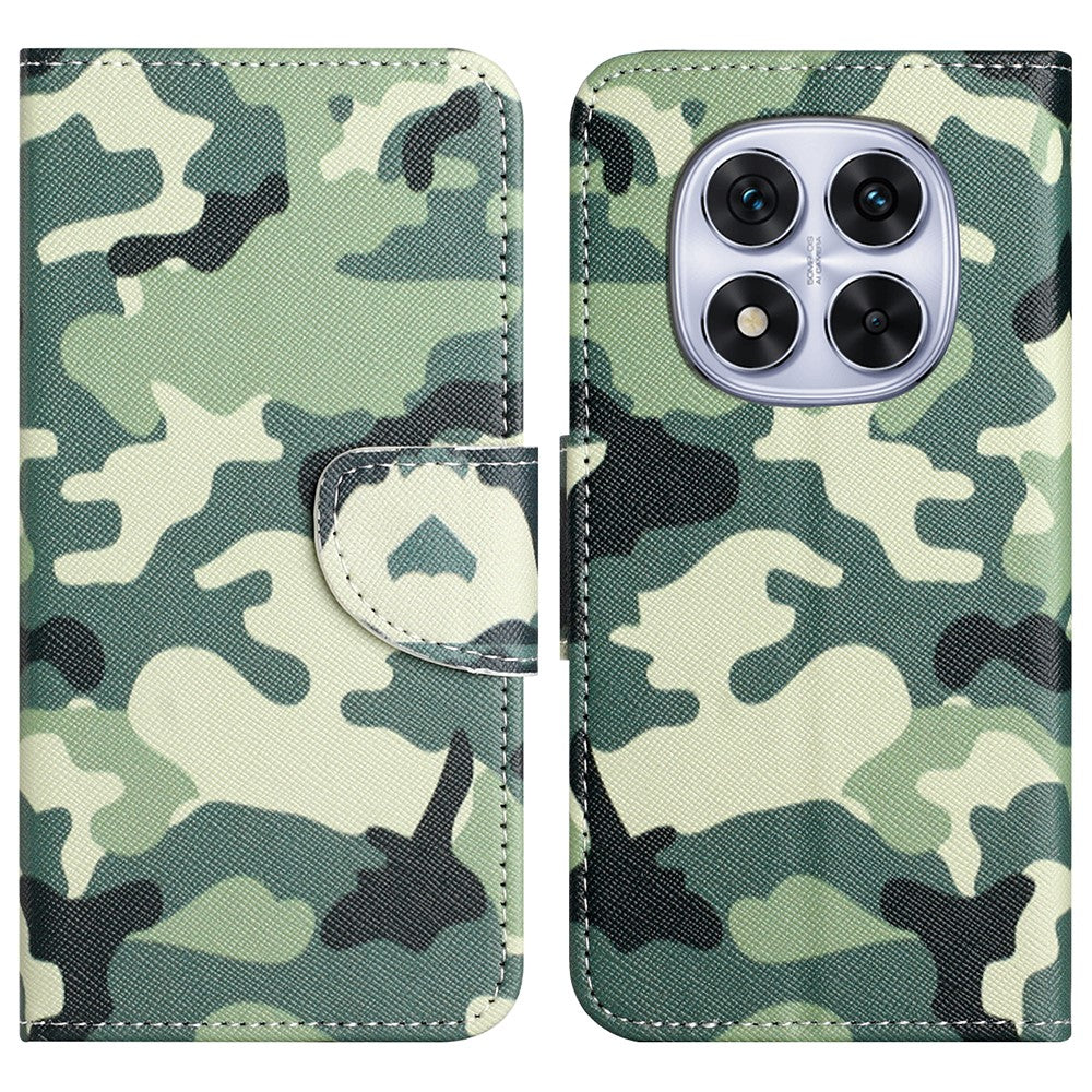 For Xiaomi Redmi Note 14 Pro+ 5G / Note 14 Pro 5G / Poco X7 5G Leather Case Pattern Printing Cross Texture Phone Cover