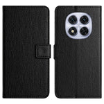 For Xiaomi Redmi Note 14 Pro+ 5G / Note 14 Pro 5G / Poco X7 5G Case PU Leather Wallet Phone Cover Litchi Texture, Black
