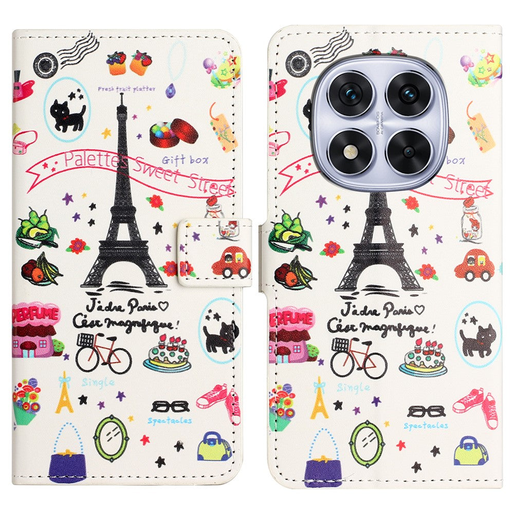 For Xiaomi Redmi Note 14 Pro+ 5G / Note 14 Pro 5G / Poco X7 5G Case Pattern Print PU Leather Wallet Phone Cover