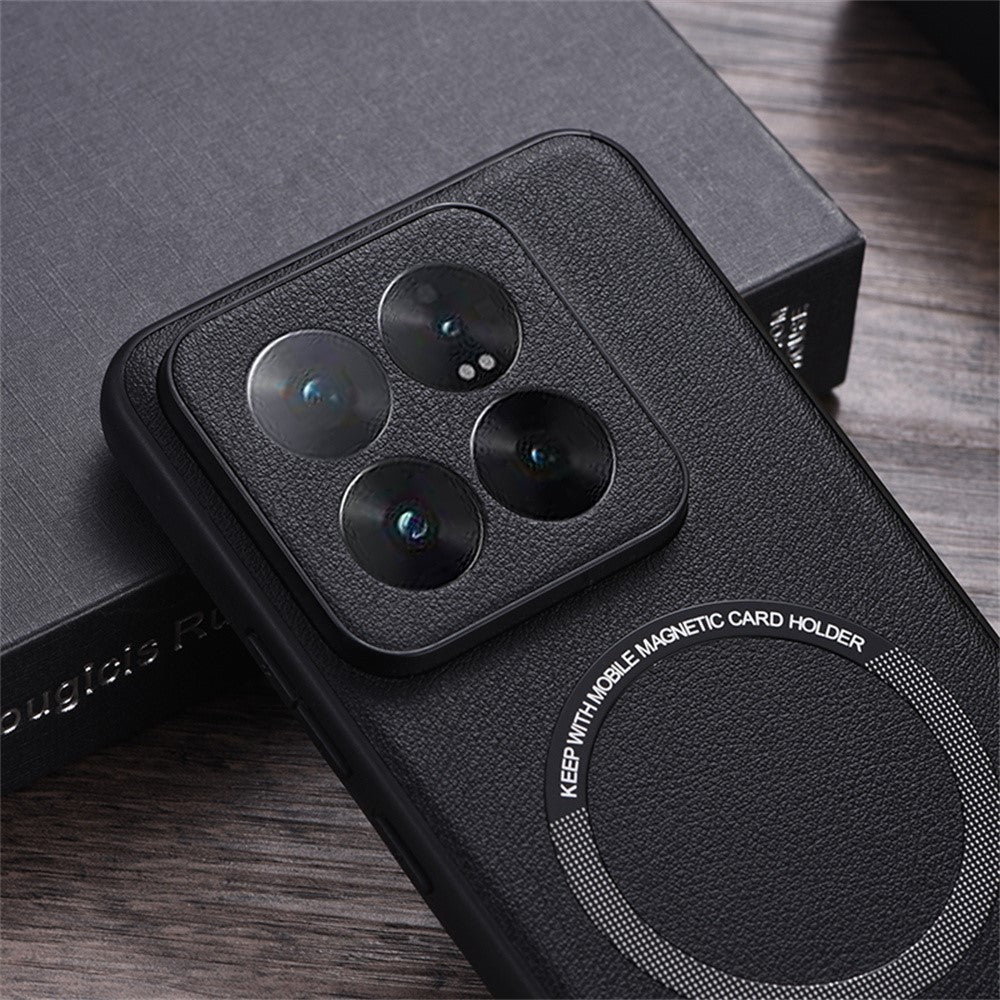 For Xiaomi 14T Magnetic Case Anti-Drop PU Leather+TPU Cover