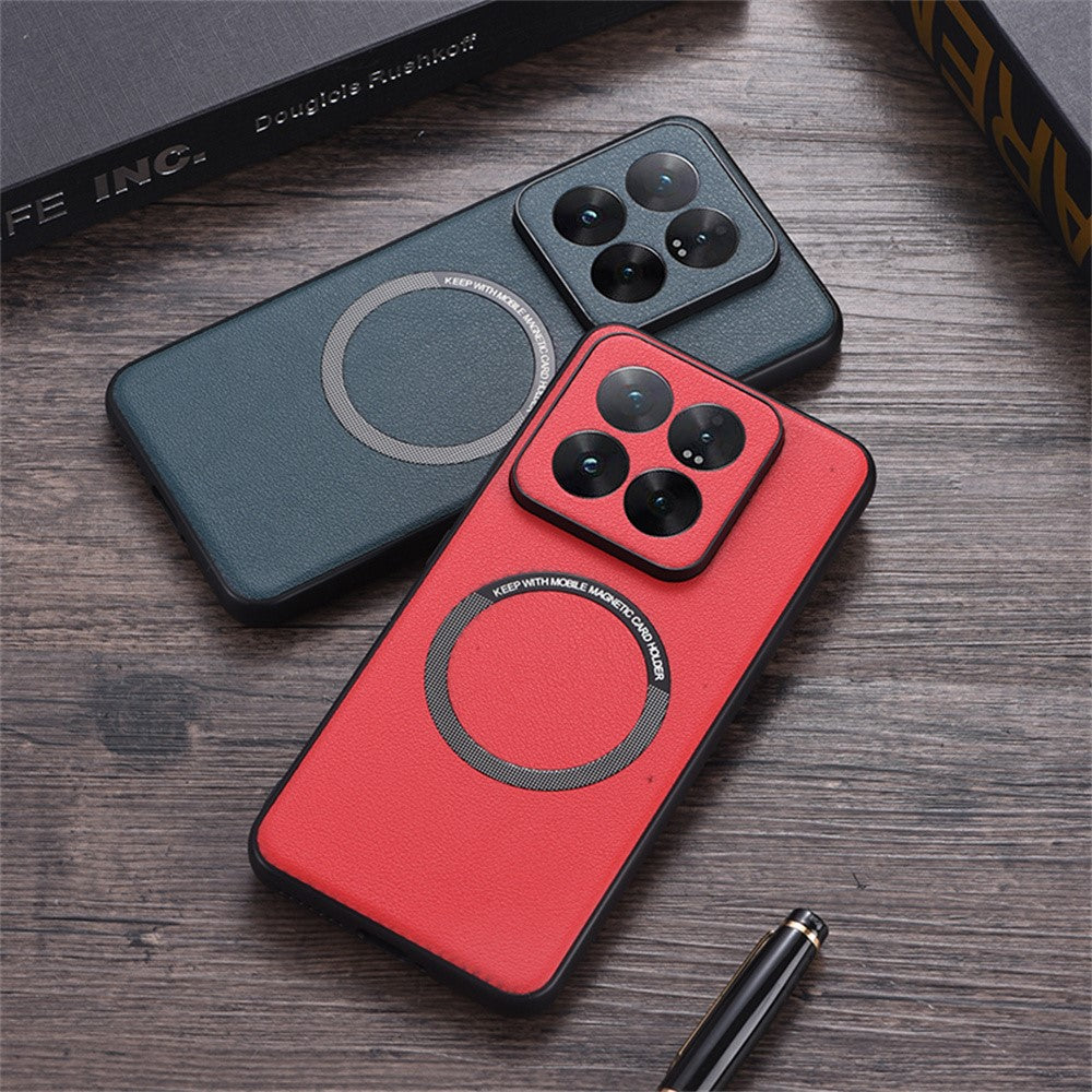For Xiaomi 14T Magnetic Case Anti-Drop PU Leather+TPU Cover