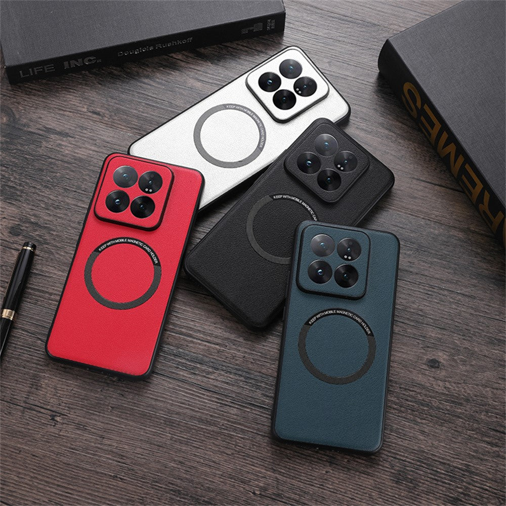 For Xiaomi 14T Magnetic Case Anti-Drop PU Leather+TPU Cover