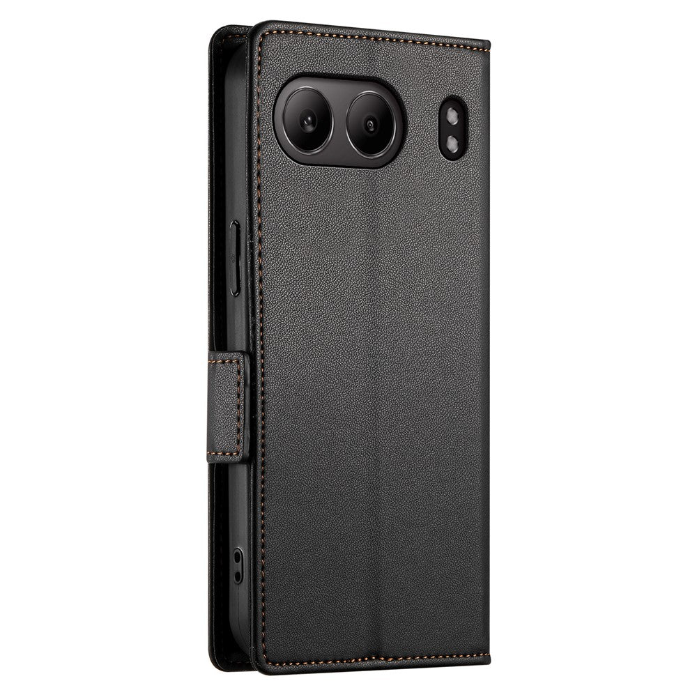 DF-010 För OnePlus Nord 4 Stativfodral PU-läder Plånboksfodral för mobil