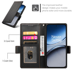 DF-010 För OnePlus Nord 4 Stativfodral PU-läder Plånboksfodral för mobil