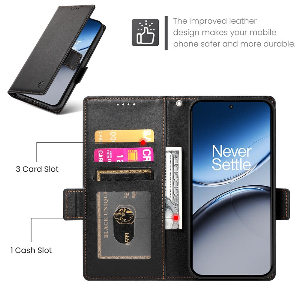 DF-010 För OnePlus Nord 4 Stativfodral PU-läder Plånboksfodral för mobil