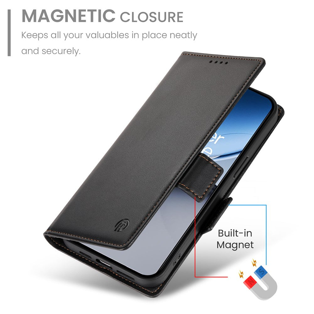 DF-010 För OnePlus Nord 4 Stativfodral PU-läder Plånboksfodral för mobil