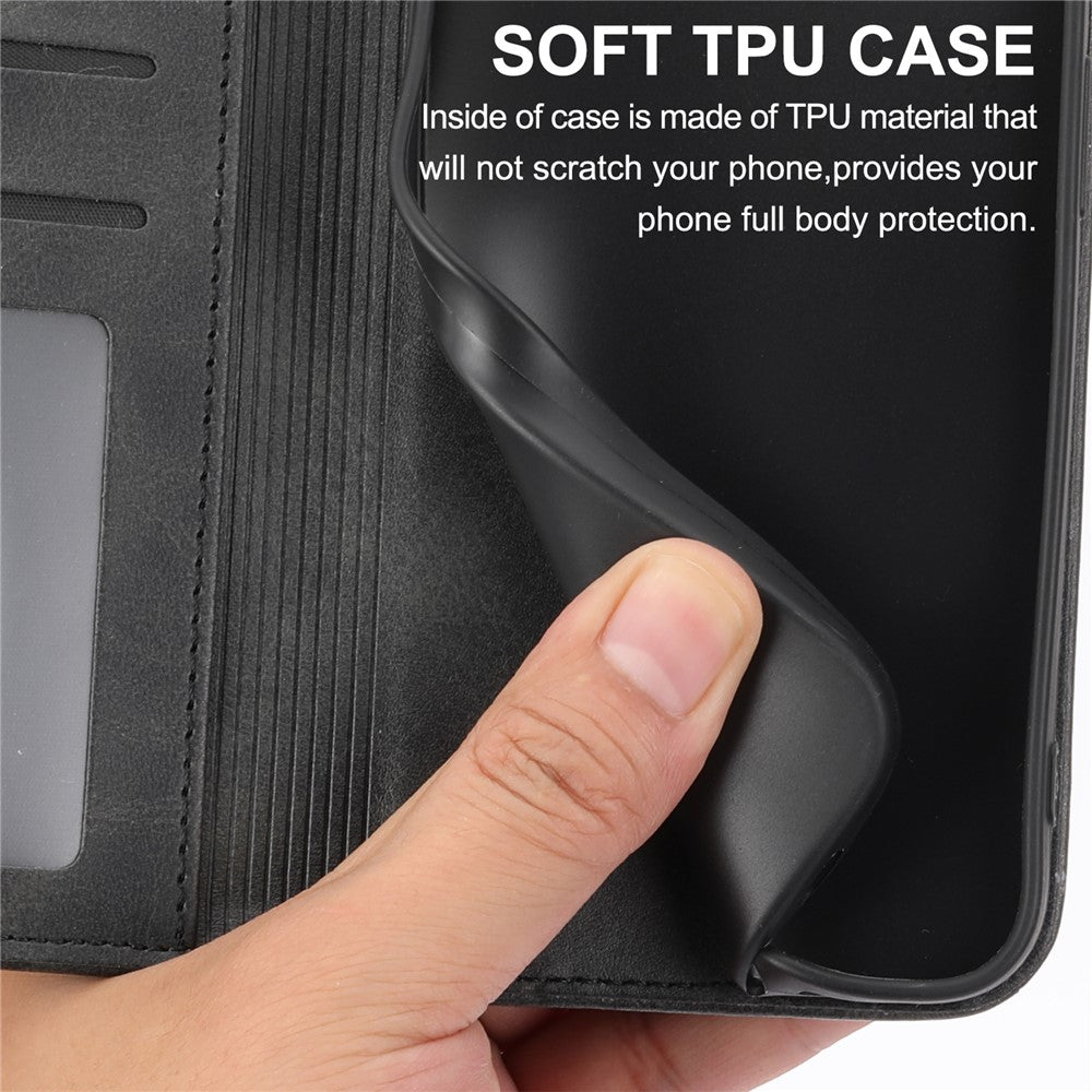 For Xiaomi 14T Pro Case Calf Texture PU Leather Phone Cover with Wallet