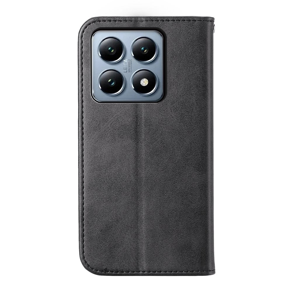 For Xiaomi 14T Pro Case Calf Texture PU Leather Phone Cover with Wallet