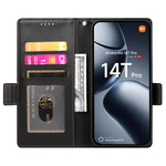 DF-010 For Xiaomi 14T Pro Stand Case PU Leather Wallet Phone Cover