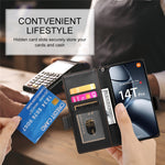 DF-010 For Xiaomi 14T Pro Stand Case PU Leather Wallet Phone Cover