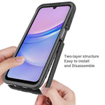 Samsung Galaxy A16 5G / A16 4G-skal, fallskyddande 2-i-1 PC+TPU-mobilskal