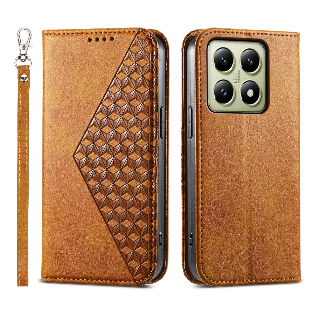 For Xiaomi 14T Case Calf Texture PU Leather Phone Cover with Wallet