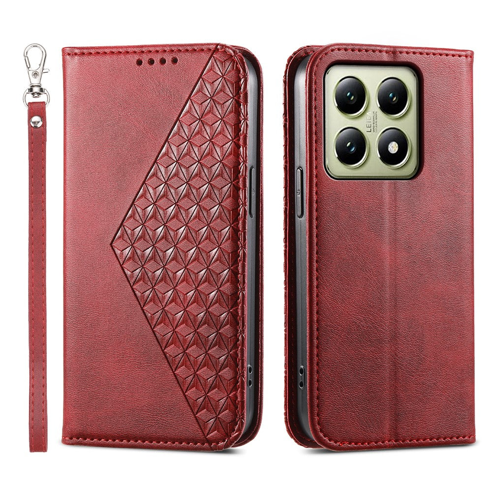 For Xiaomi 14T Case Calf Texture PU Leather Phone Cover with Wallet