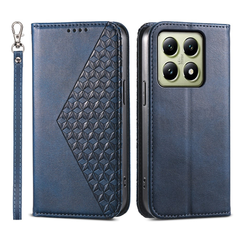 For Xiaomi 14T Case Calf Texture PU Leather Phone Cover with Wallet