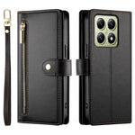 DF-011 For Xiaomi 14T Case Zipper Pocket Wallet Leather Phone Cover with Straps