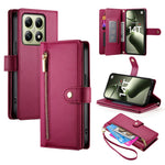 DF-011 For Xiaomi 14T Case Zipper Pocket Wallet Leather Phone Cover with Straps