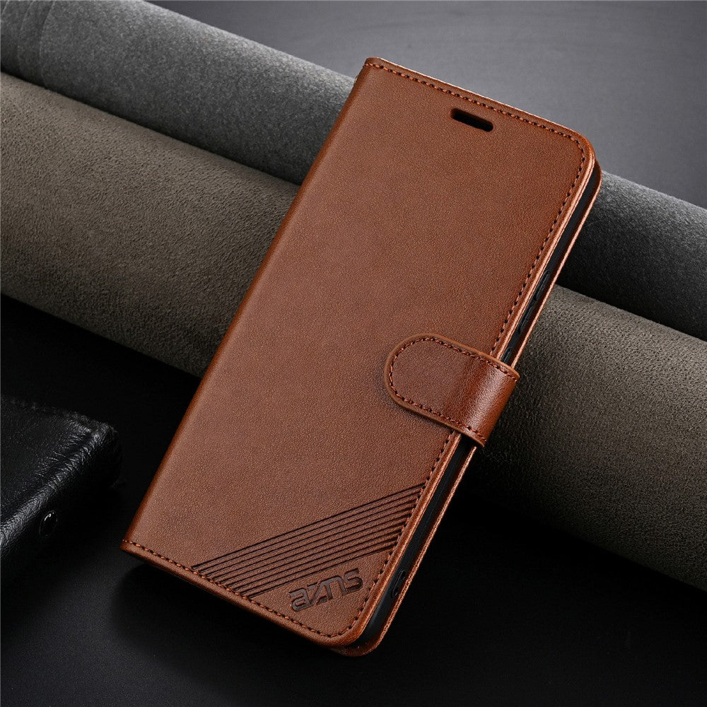 AZNS For Xiaomi 14T Case Anti-Scratch PU Leather Stand Wallet Phone Cover