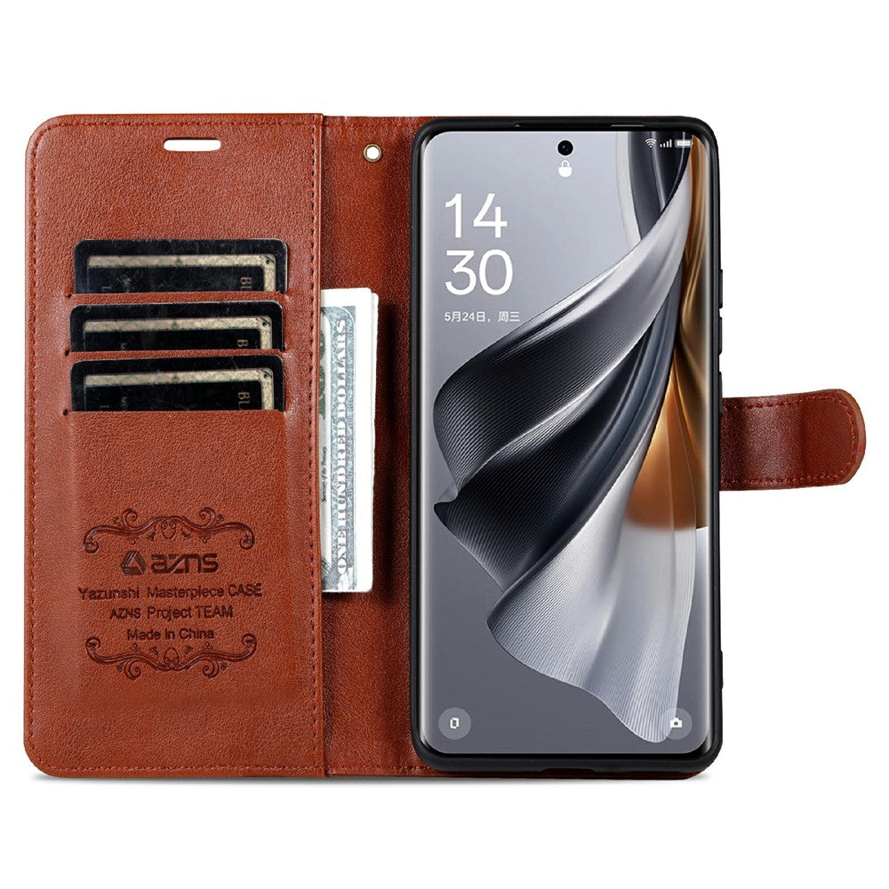AZNS For Xiaomi 14T Case Anti-Scratch PU Leather Stand Wallet Phone Cover