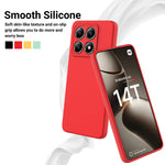 For Xiaomi 14T Case Liquid Silicone Anti-Scratch Phone Cover with Hand Strap