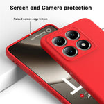 For Xiaomi 14T Case Liquid Silicone Anti-Scratch Phone Cover with Hand Strap