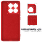 For Xiaomi 14T Case Liquid Silicone Anti-Scratch Phone Cover with Hand Strap