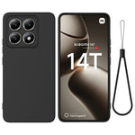 For Xiaomi 14T Case Liquid Silicone Anti-Scratch Phone Cover with Hand Strap