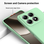 For Xiaomi 14T Pro Case Liquid Silicone Anti-Scratch Phone Cover with Hand Strap