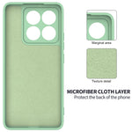 For Xiaomi 14T Pro Case Liquid Silicone Anti-Scratch Phone Cover with Hand Strap