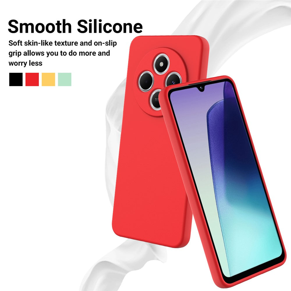 For Xiaomi Redmi 17C 4G / Poco C75 5G / Poco C75 4G / Redmi 14R 5G / 14C 4G / A4 5G Case Liquid Silicone Anti-Scratch Phone Cover with Hand Strap