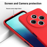 For Xiaomi Redmi 17C 4G / Poco C75 5G / Poco C75 4G / Redmi 14R 5G / 14C 4G / A4 5G Case Liquid Silicone Anti-Scratch Phone Cover with Hand Strap