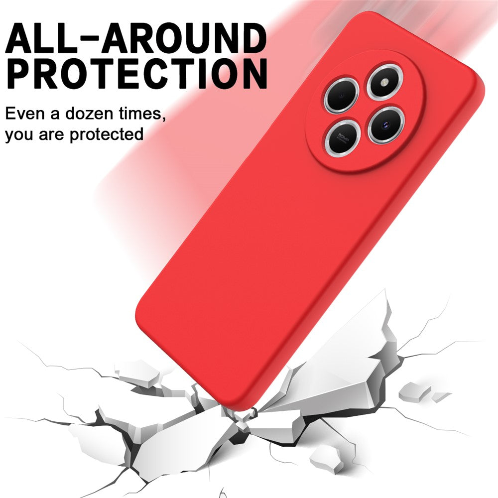 For Xiaomi Redmi 17C 4G / Poco C75 5G / Poco C75 4G / Redmi 14R 5G / 14C 4G / A4 5G Case Liquid Silicone Anti-Scratch Phone Cover with Hand Strap