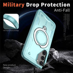 For Samsung Galaxy S23+ Case Magnetic Case Military Protection PC+TPU Kickstand Phone Cover
