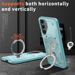 For Samsung Galaxy S23+ Case Magnetic Case Military Protection PC+TPU Kickstand Phone Cover
