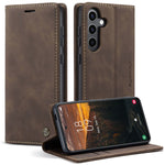 CASEME cover til Samsung Galaxy S24 FE, 013-serien, kortholder, stativ og lædercover