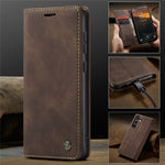 CASEME cover til Samsung Galaxy S24 FE, 013-serien, kortholder, stativ og lædercover