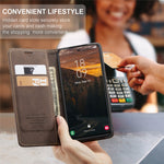 CASEME cover til Samsung Galaxy S24 FE, 013-serien, kortholder, stativ og lædercover