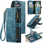 CASEME til Samsung Galaxy S24 FE Telefoncovers med Rem C30 Lynlås Flere Kortrum PU Læder Cover