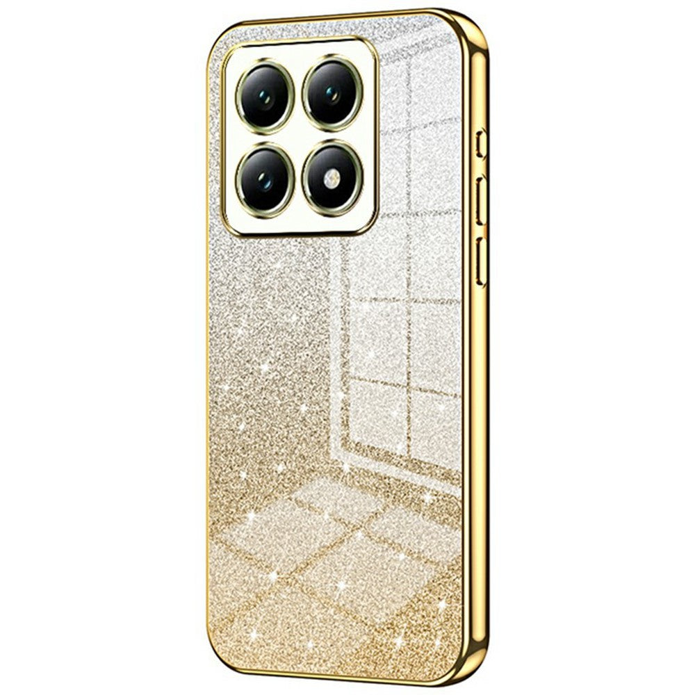 For Xiaomi 14T Case Electroplating Gradient Glitter TPU Phone Cover