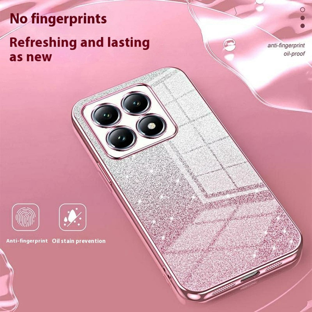 For Xiaomi 14T Pro Case Electroplating Gradient Glitter TPU Phone Cover