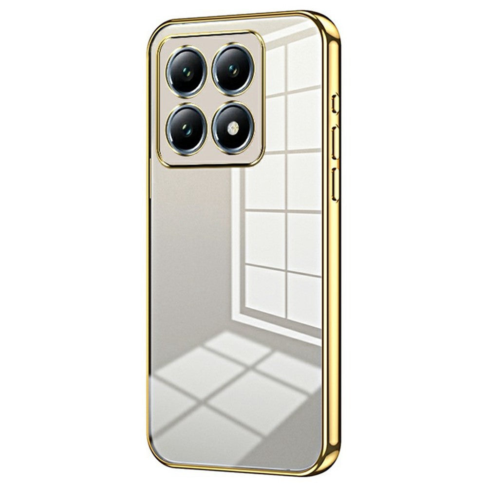 For Xiaomi 14T Pro Case Electroplating Frame Soft TPU Phone Cover