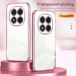 For Xiaomi Redmi Note 14 Pro 5G / Poco X7 5G Case Electroplating Frame Soft TPU Phone Cover