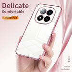 For Xiaomi Redmi Note 14 Pro+ 5G Case Electroplating Frame Soft TPU Phone Cover