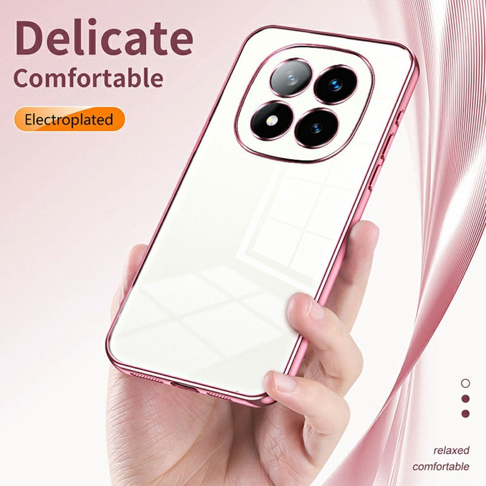 For Xiaomi Redmi Note 14 Pro+ 5G Case Electroplating Frame Soft TPU Phone Cover