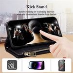 ESEBLE Galaxy Series For Samsung Galaxy S25+ Case Leather Zipper Phone Cover RFID Blocking